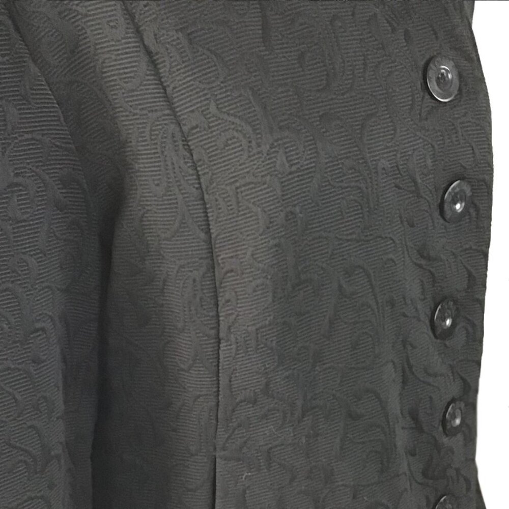 DESIGUAL Long Sleeve Brocade Patterned Collar Button-Down Coat - Picture 5 of 13